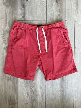 Artistry in Motion Men’s XL Solid Stretch Twill Shorts Faded Red 7” Summer